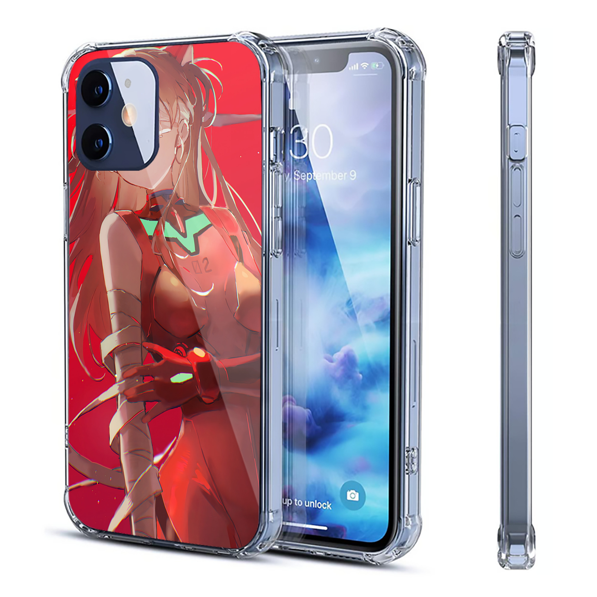 （画像用） EVA 新世紀エヴァンゲリオン 【iPhone 12シリーズ対応】透明スマホケース（クリアソフトケース）